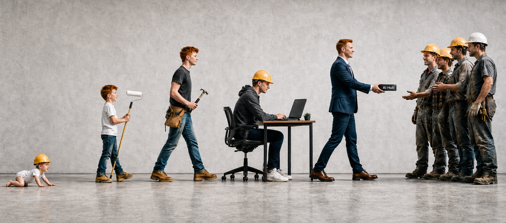 Evolution of the trades shop — from paper schedules to the Dino AI Hub AI hub